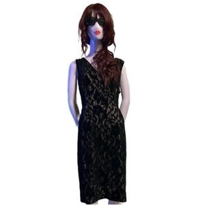 Ralph Lauren Black Lace Dress